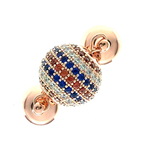 Pendant -  Pavé - Red, White and Blue Maria Nicola