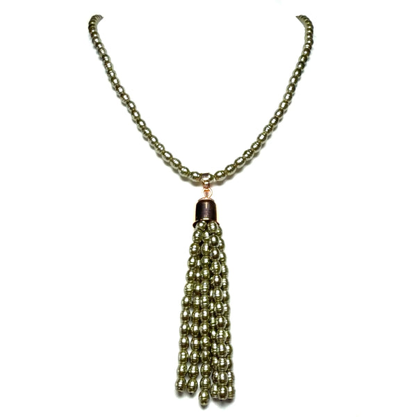 Tassel -  Shell Pearl - OLIVE Maria Nicola