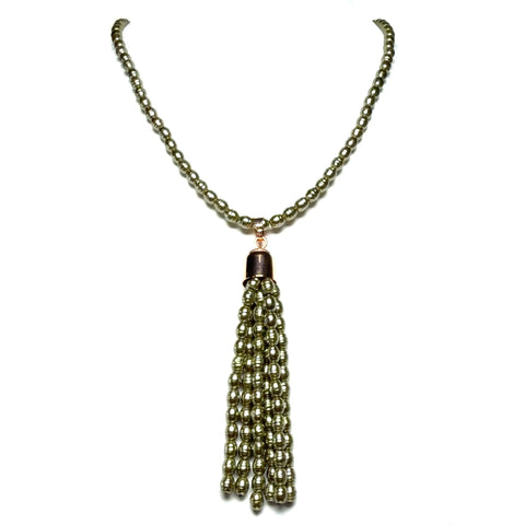 Tassel -  Shell Pearl - OLIVE