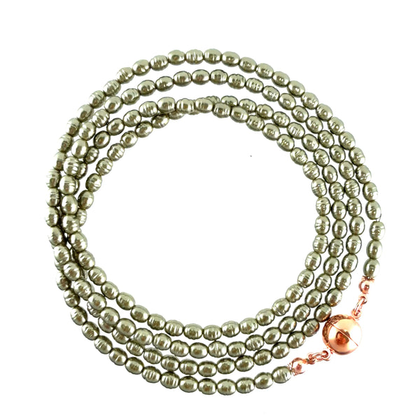 Long Strand Necklace - Shell Pearl -  OLIVE Maria Nicola