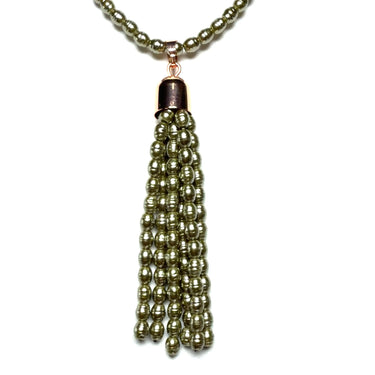 Tassel -  Shell Pearl - OLIVE Maria Nicola