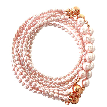 10 Way Necklace - Shell Pearl - PINK Maria Nicola