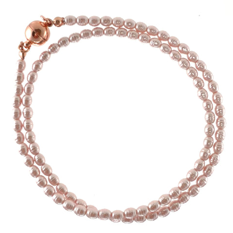 Medium Strand Necklace - Shell Pearl -  PINK