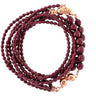10 Way Necklace - Shell Pearl - BURGUNDY Seriously Romantic