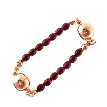 Mini Connectors - Shell Pearl - BURGUNDY Maria Nicola