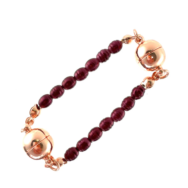 Mini Connectors - Shell Pearl - BURGUNDY Maria Nicola