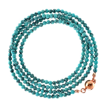 Long Strand Necklace - Turquoise HOWLITE Seriously Romantic