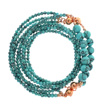 10 Way Necklace - Turquoise HOWLITE