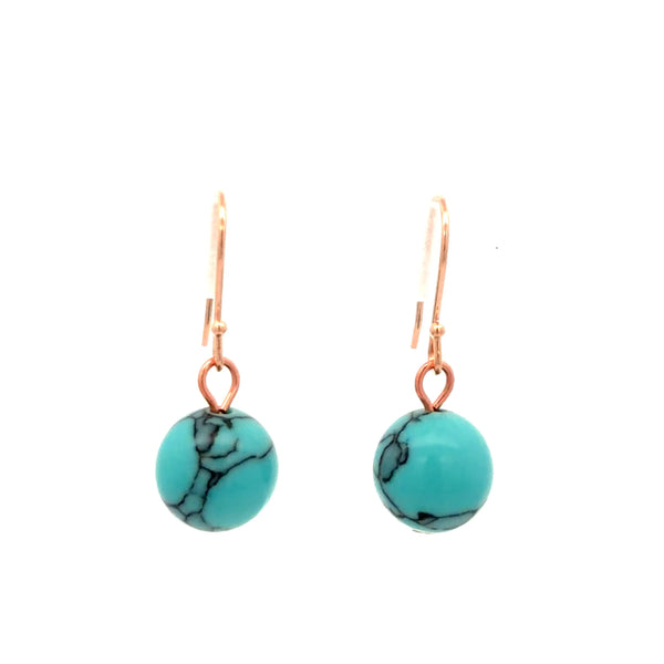 Short Earrings - Turquoise HOWLITE Maria Nicola