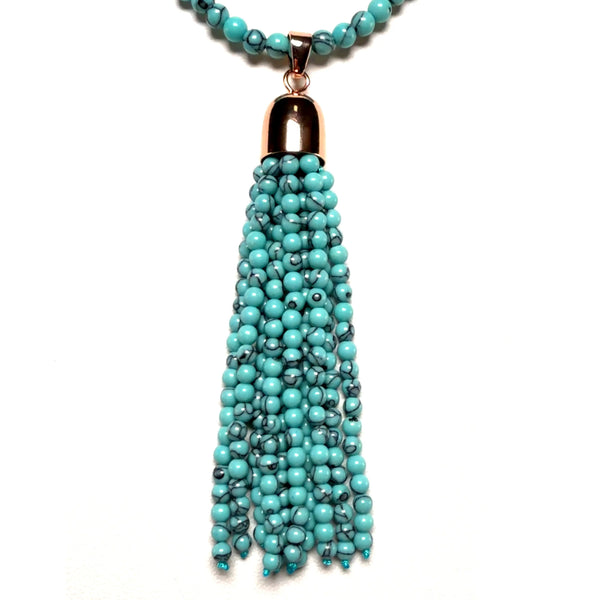 Tassel -  Turquoise HOWLITE Seriously Romantic