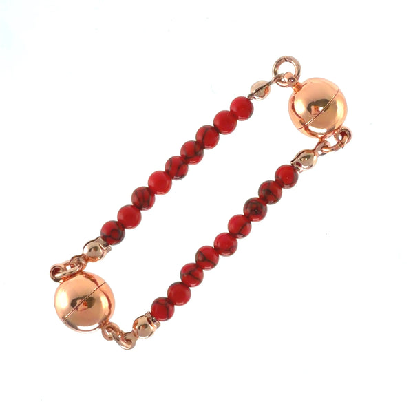 Mini Connectors - RED Howlite Seriously Romantic