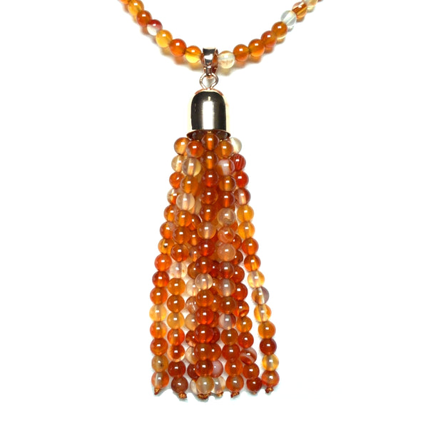 Tassel - Orange Agate