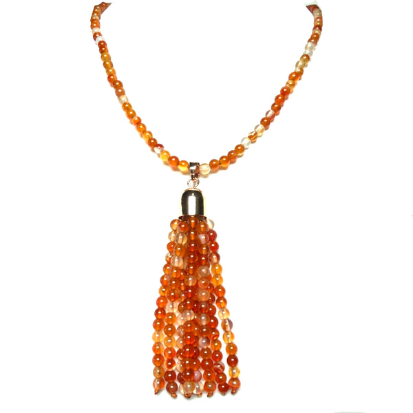 Tassel - Orange Agate