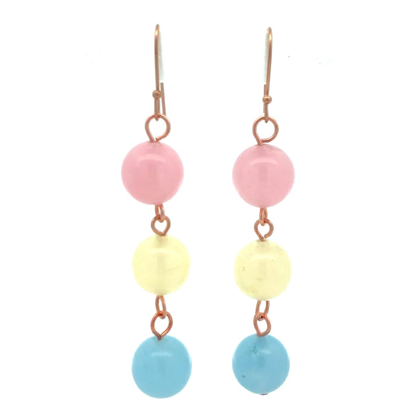 Long Earrings - Morganite - 20% OFF! Maria Nicola