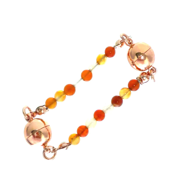 Mini Connectors - Orange Agate Seriously Romantic