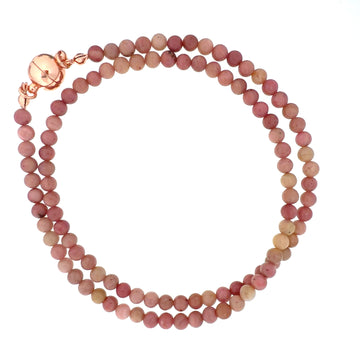 Medium Strand Necklace - Rhodochrosite