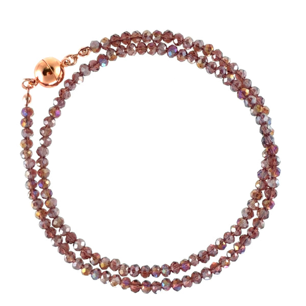 Medium Strand Necklace - Plum Crystal Seriously Romantic