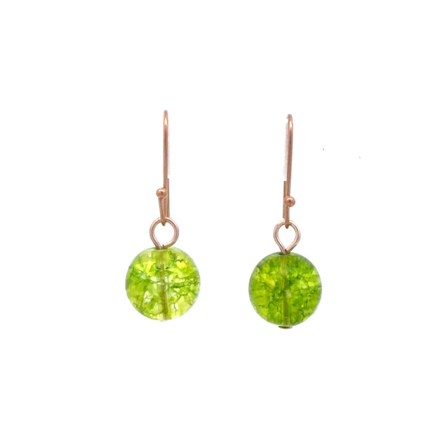 Short Earrings - Cracked Peridot Maria Nicola