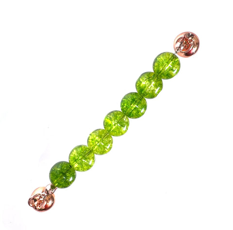 Connector - Cracked Peridot