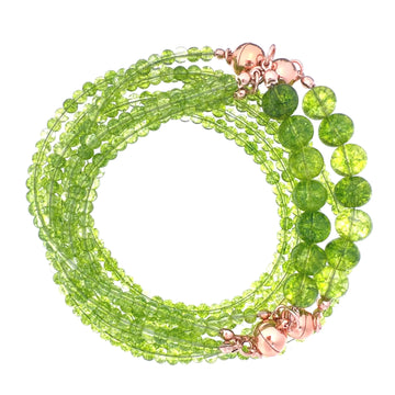 10 Way Necklace - Cracked Peridot Seriously Romantic
