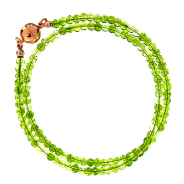 Medium Strand Necklace - Cracked Peridot Seriously Romantic