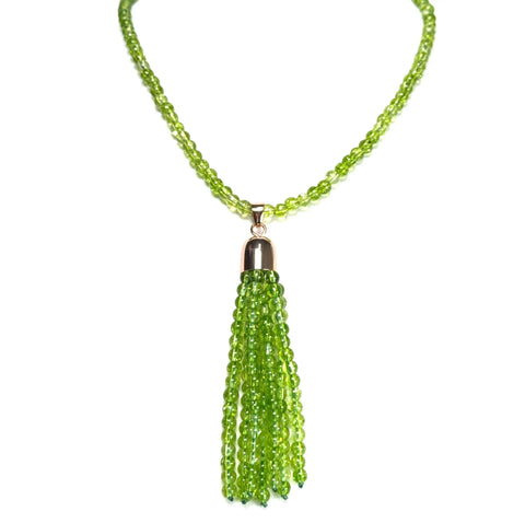 Tassel - Cracked Peridot