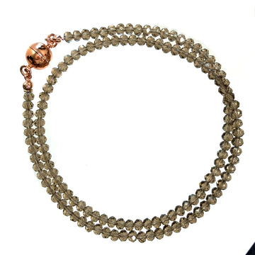 Medium Strand Necklace - Smokey Quartz Crystal Seriously Romantic