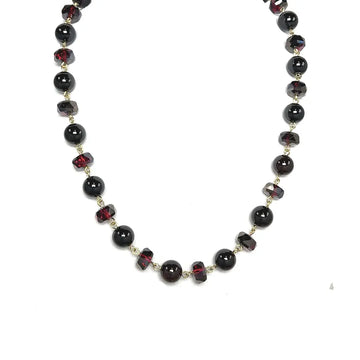 Link Necklace - DARK GARNET RYAN