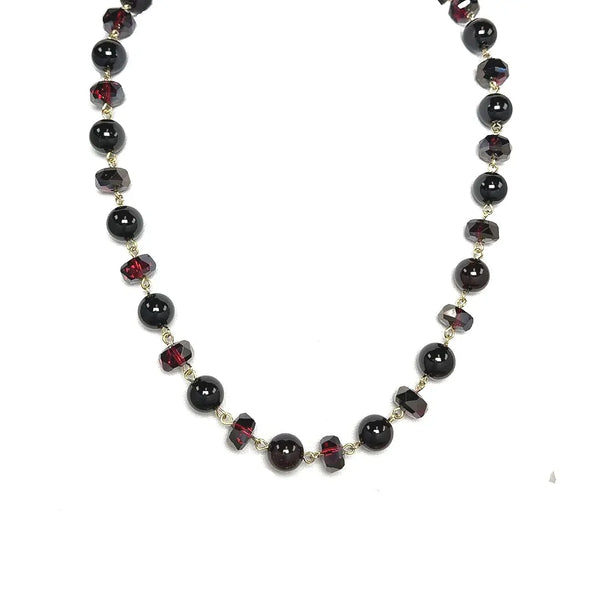 Link Necklace - DARK GARNET RYAN
