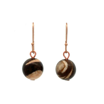 Short Earrings - Zebra Stone Maria Nicola
