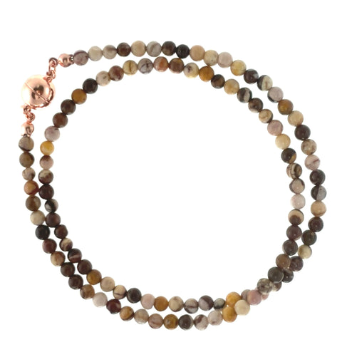Medium Strand Necklace - Zebra Stone