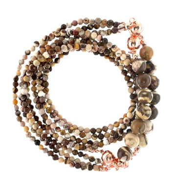 10 Way Necklace - Zebra Stone Maria Nicola