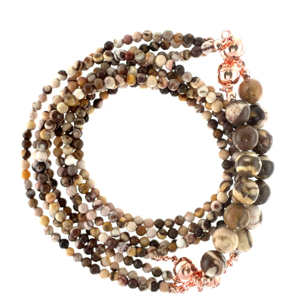 10 Way Necklace - Zebra Stone Maria Nicola