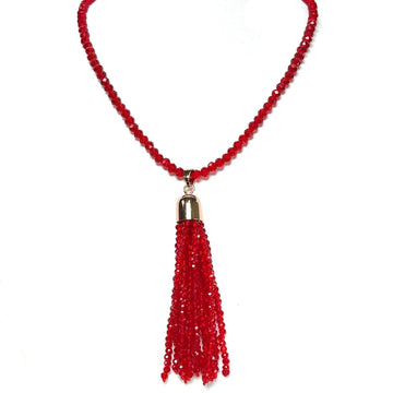 Tassel - Translucent Red Crystal Seriously Romantic