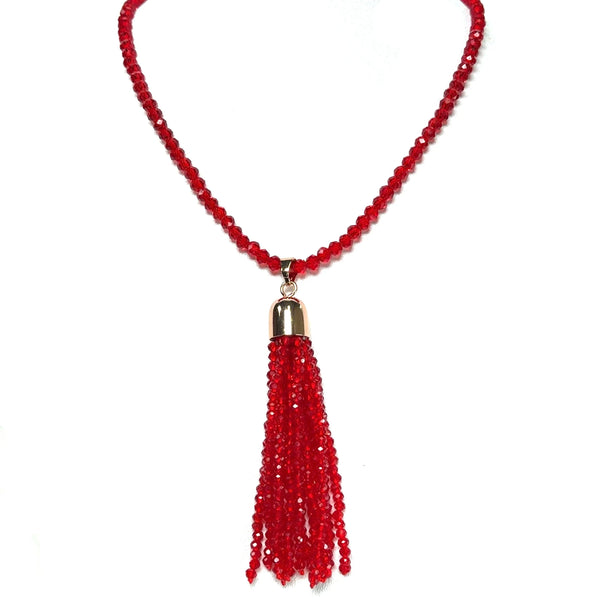 Tassel - Translucent Red Crystal Seriously Romantic