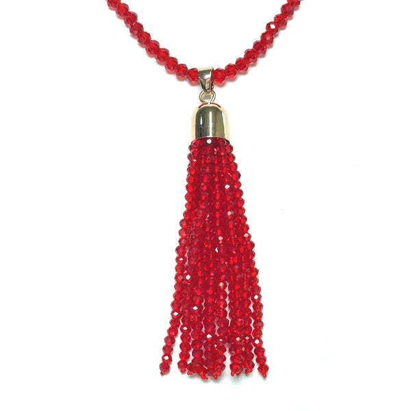 Tassel - Translucent Red Crystal Seriously Romantic