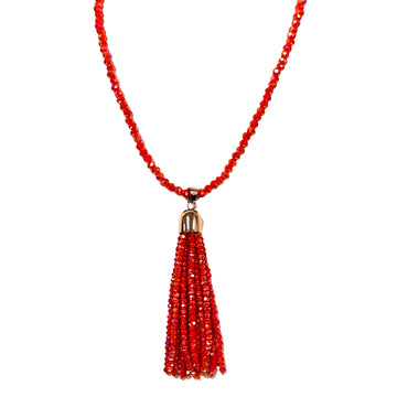 Tassel - TANGERINE Crystal