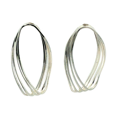 EARRINGS - SILVER LOOP with Post