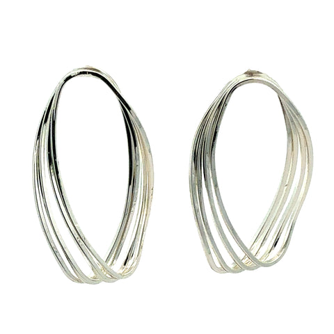 EARRINGS - SILVER LOOP with Post