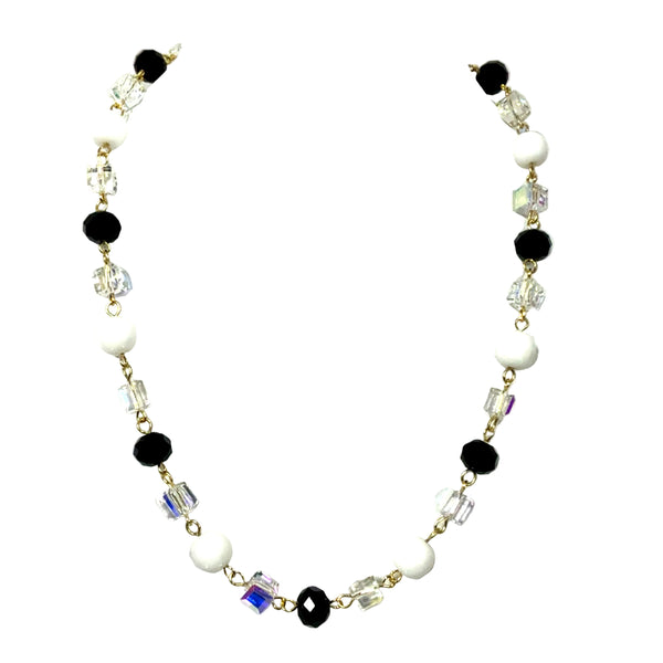 Link Necklace - Black and White Seriously Romantic
