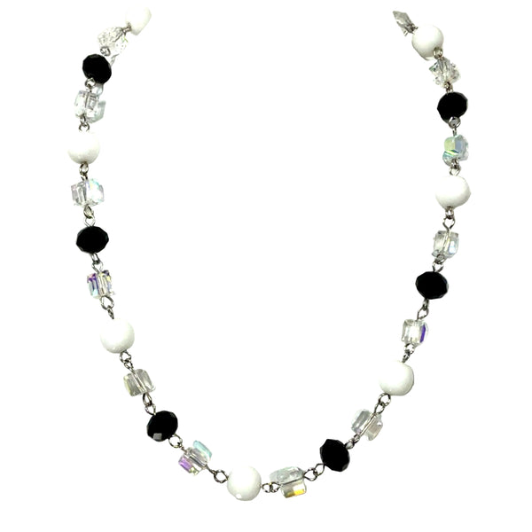 Link Necklace - Black and White Seriously Romantic