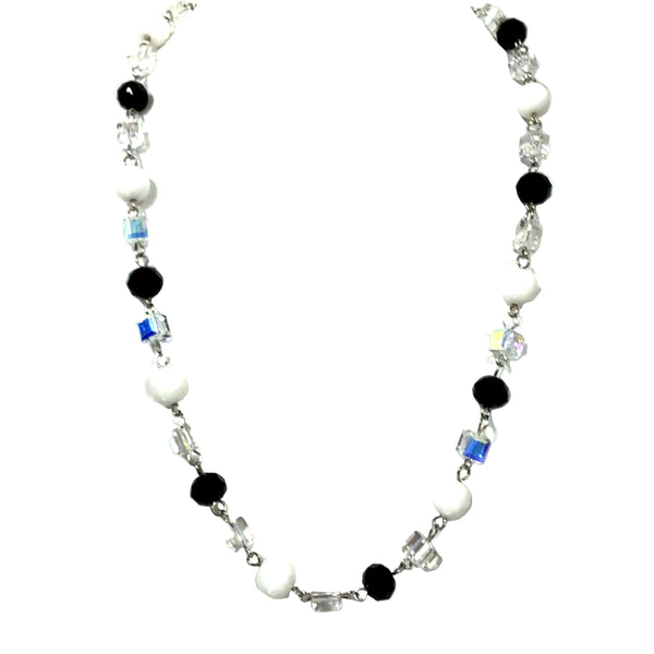 LONGER Link Necklace - Black and White Seriously Romantic