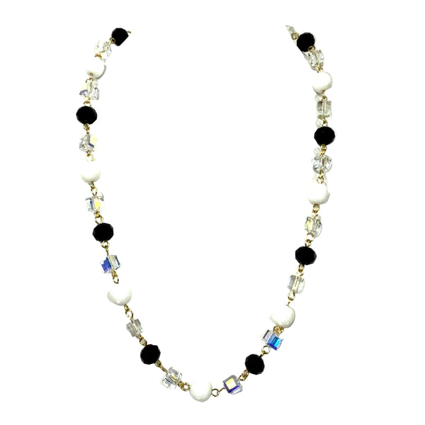 LONGER Link Necklace - Black and White Seriously Romantic