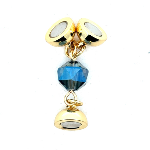 Trinity Ring with Luxe Prism - BLUE SHADE