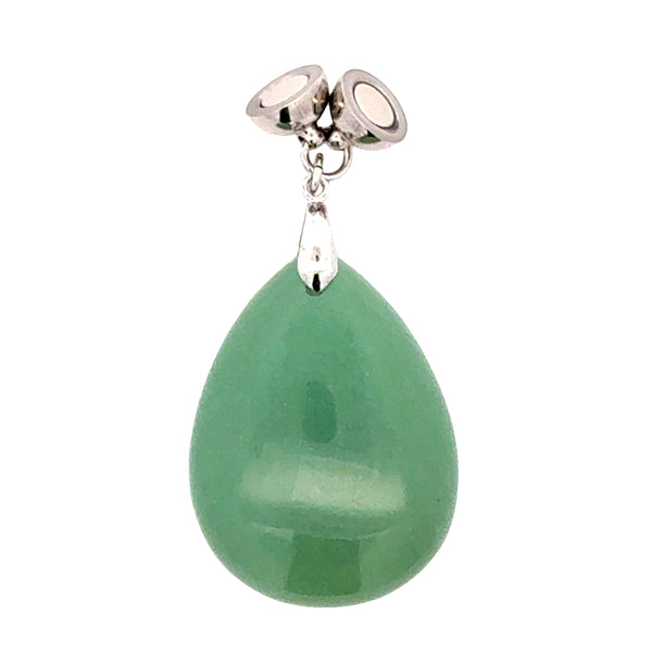 Pendant - Large Stone Teardrop - AVENTURINE