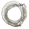 10 Way Necklace - Platinum Crystal with Silver Magnets Seriously Romantic