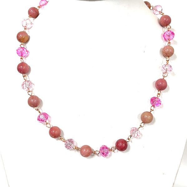 SET 7-20% OFF! PERFECTLY PINK BAMBOO SCARF +BESPOKE  SHADES OF PINK LINK SET FLASH SALE