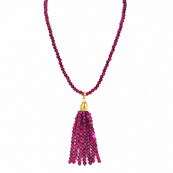 Tassel - MAGENTA Tiger Eye RYAN