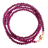 Long Strand Necklace - MAGENTA Tiger Eye RYAN