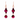 Long Earrings - MAGENTA Tiger Eye Maria Nicola